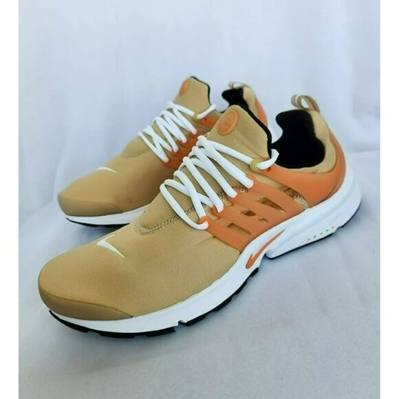 SIZE 14 MEN'S NIKE PRESTO RUNNING SNEAKERS FJ4006-252 SESAME BRIGHT MANDARIN - Picture 3 of 8